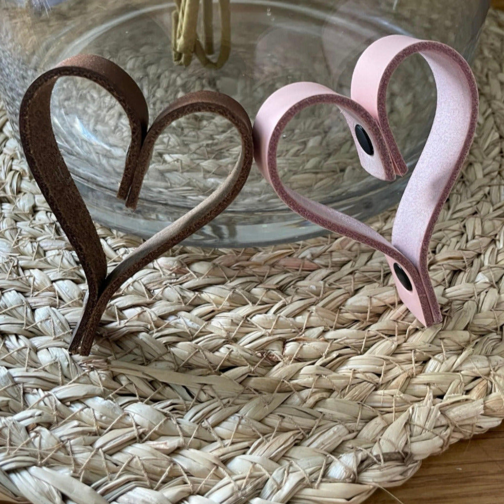 Mini Leather Hand Made Love Hearts