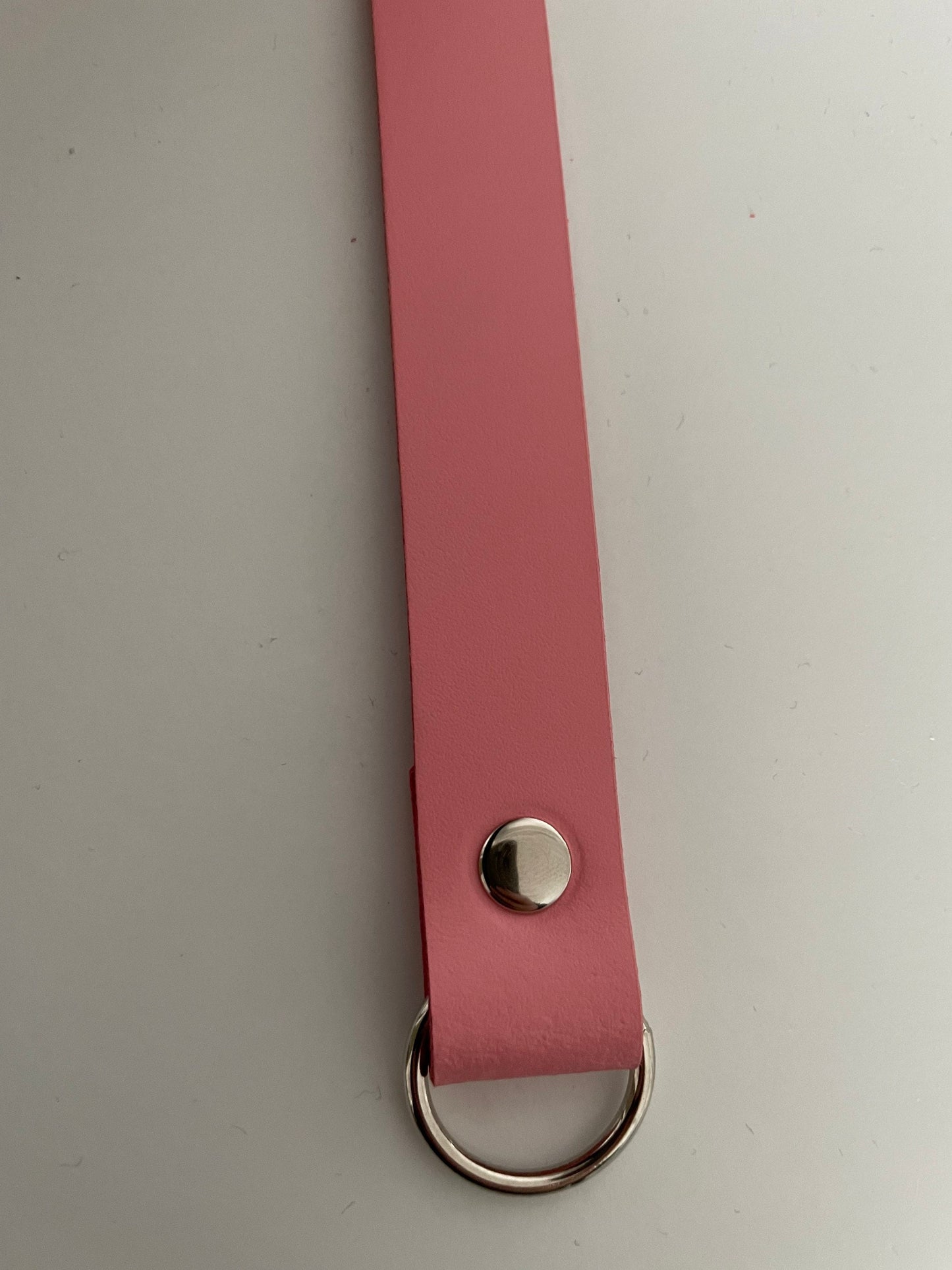 Leather Curtain Tie Backs - Barbie Pink