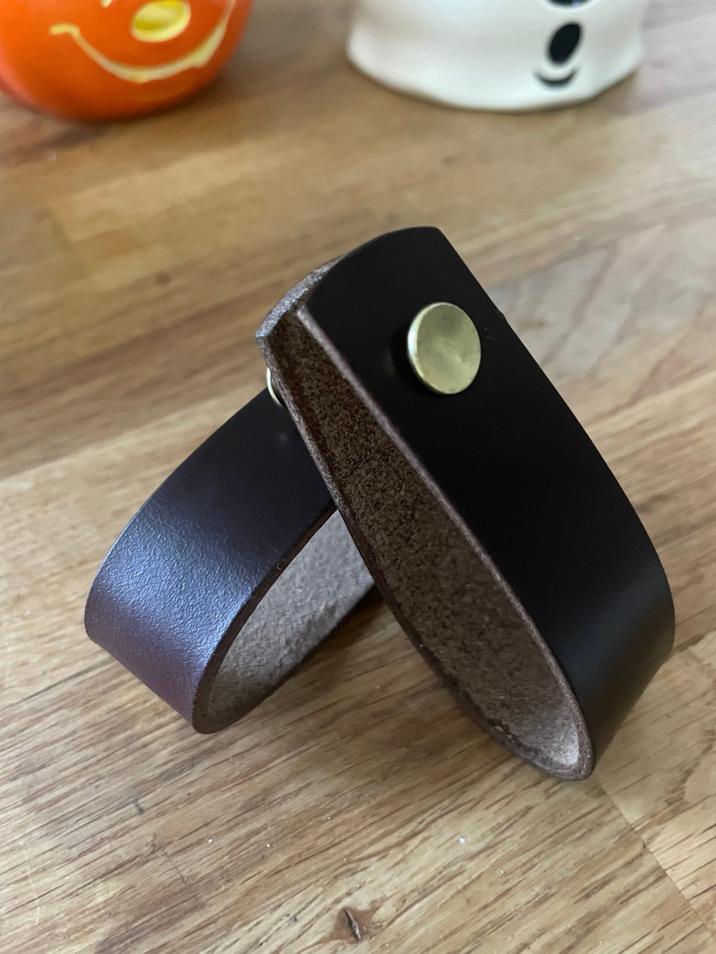 Leather Drawer Pulls - All Colours