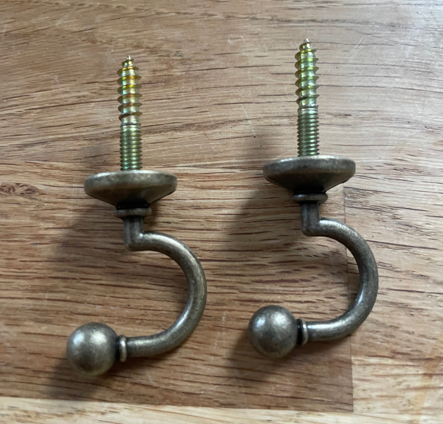 Antique curtain tie back hooks - Single