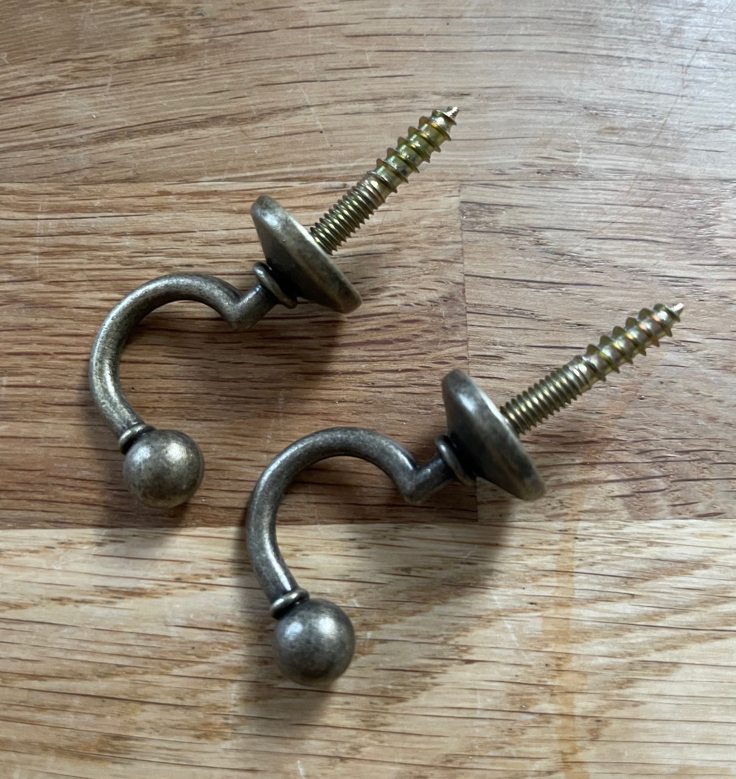 Antique curtain tie back hooks - Single