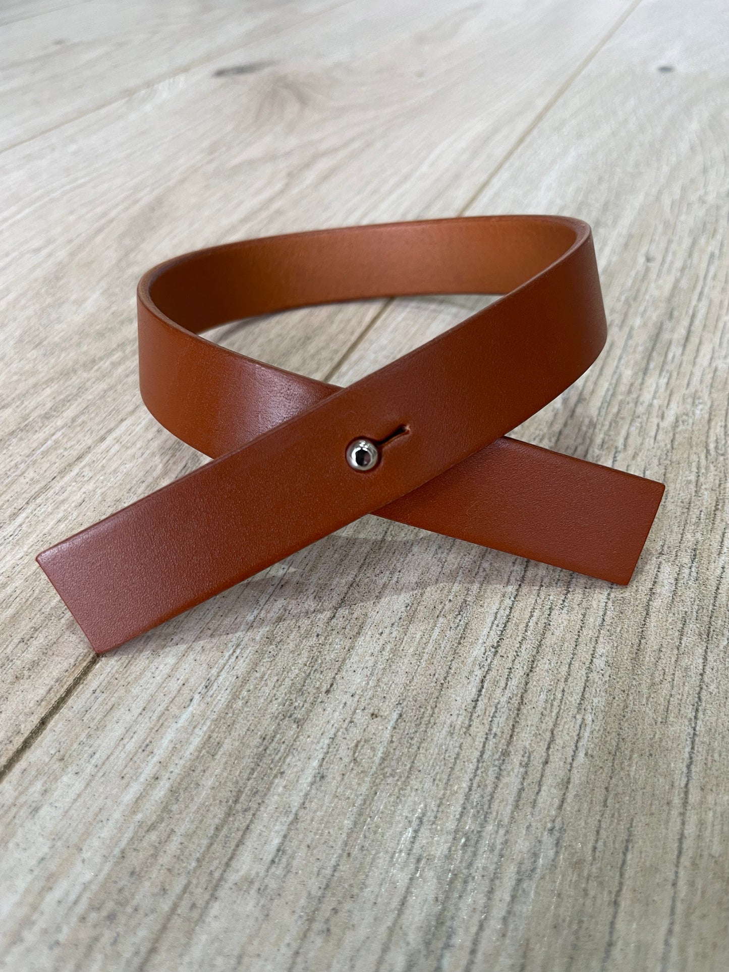 Leather Curtain Tie Back - Criss Cross Design