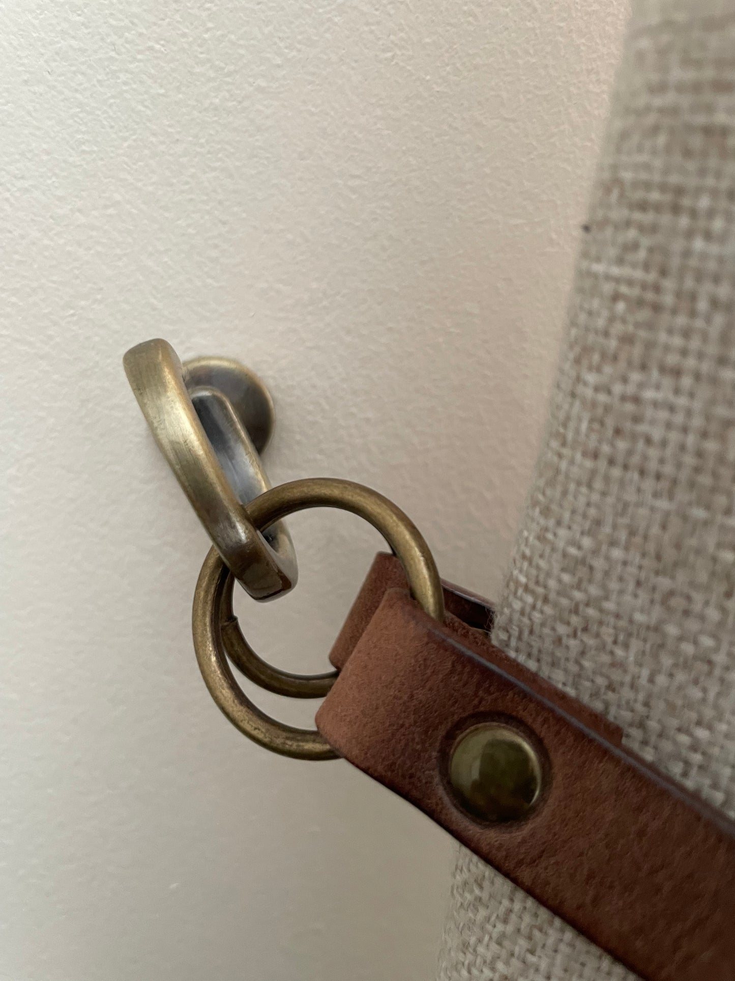 Leather Curtain Tie Backs - Antique Brown