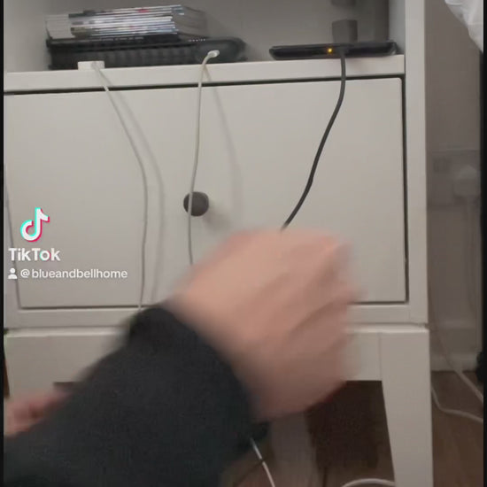 Leather Cable Tidy Organiser - Cord Ties Headphone Holder