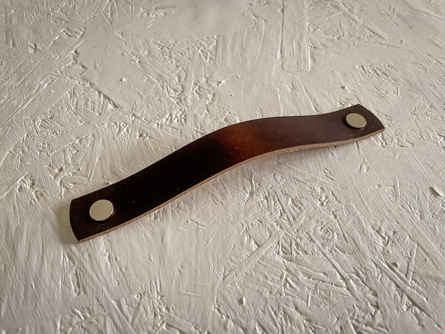 Flat Leather Drawer Handles