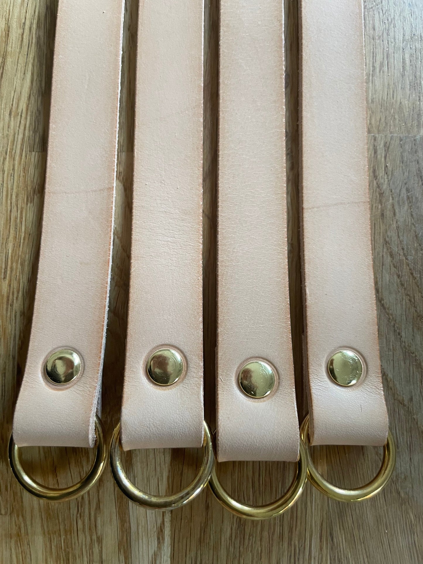 4 x 12 inch natural Leather Curtain Tie Backs