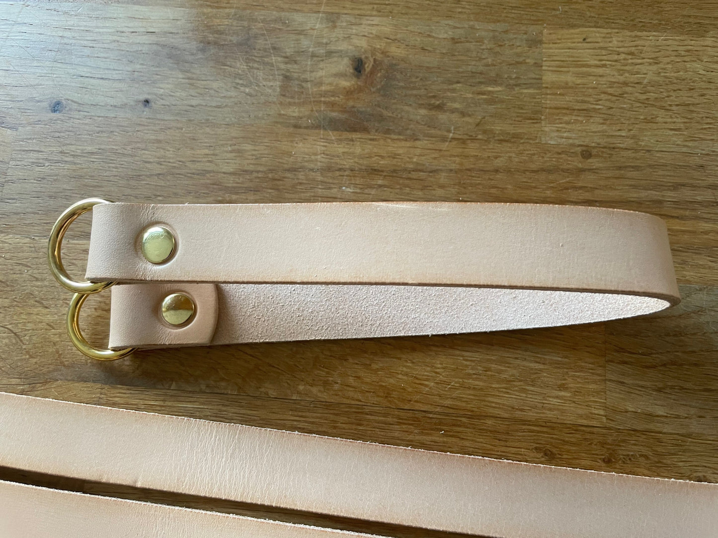 4 x 12 inch natural Leather Curtain Tie Backs