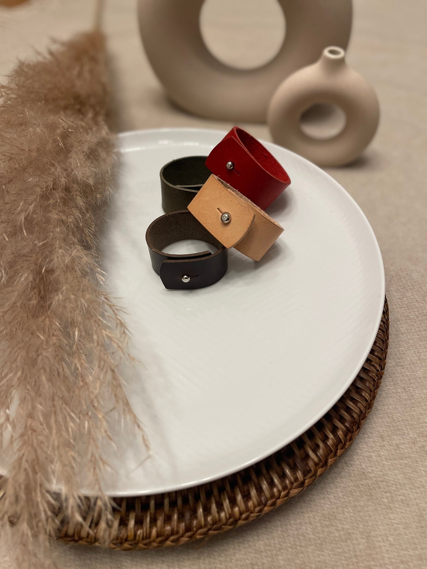 Leather Napkin Rings | All Colours