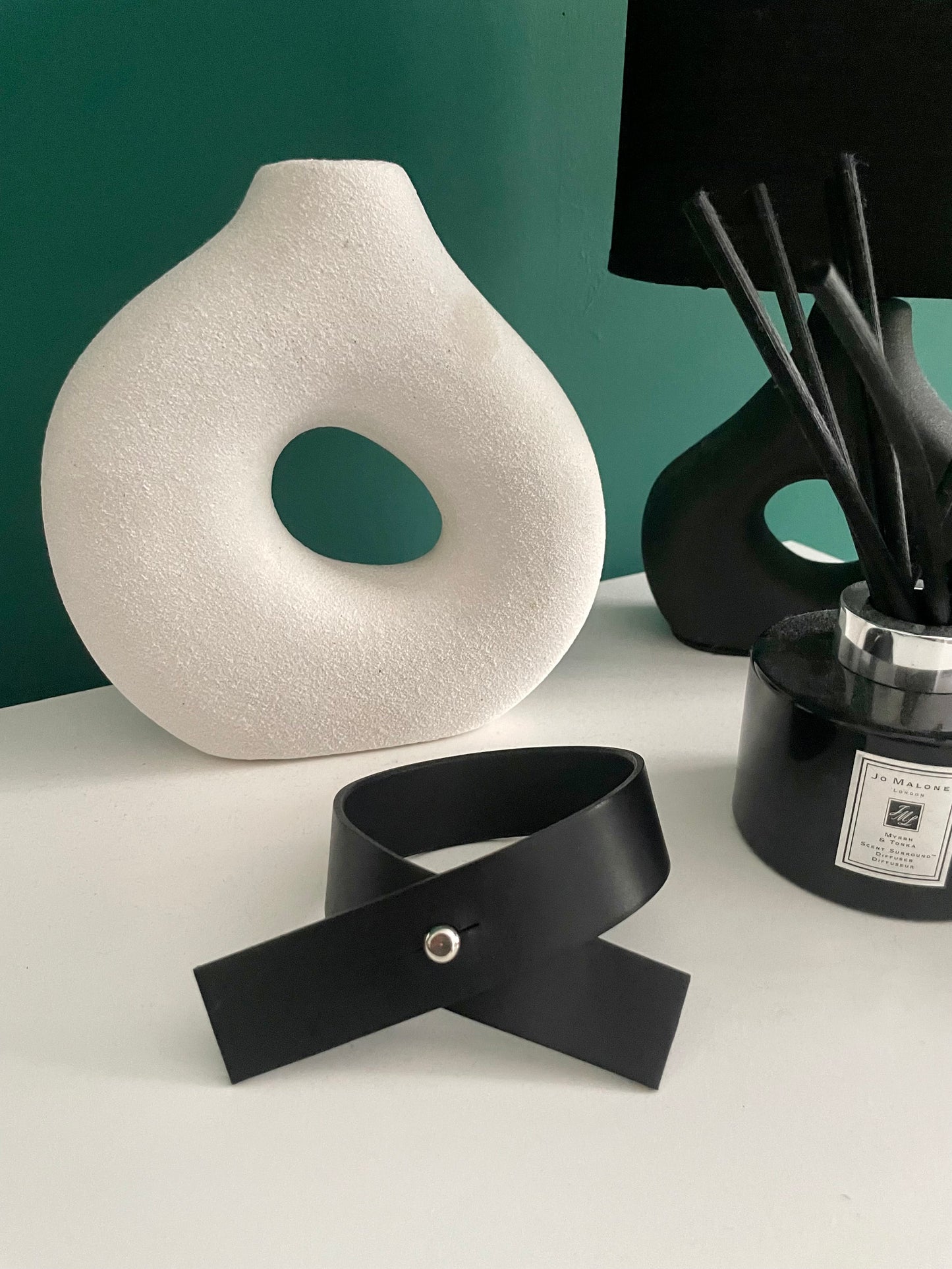 Leather Curtain Tie Back - Criss Cross Design