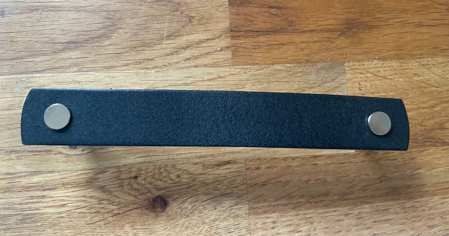 Flat Leather Drawer Handles