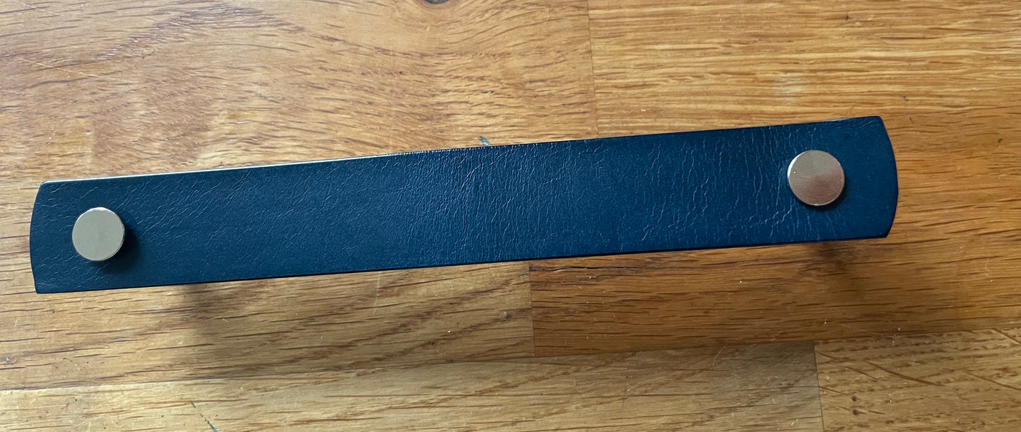 Flat Leather Drawer Handles