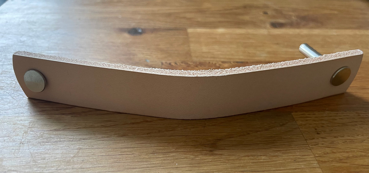 Flat Leather Drawer Handles